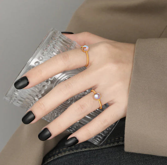 Mondstein Ring - Auge