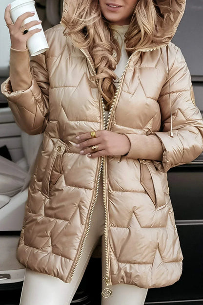 ASTRID | ELEGANTE WINTERJACKE MIT KAPUZE UND FUTTER