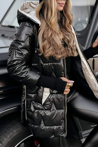 ASTRID | ELEGANTE WINTERJACKE MIT KAPUZE UND FUTTER