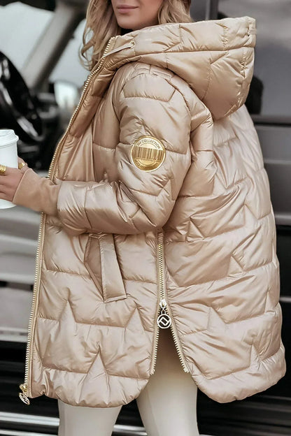ASTRID | ELEGANTE WINTERJACKE MIT KAPUZE UND FUTTER