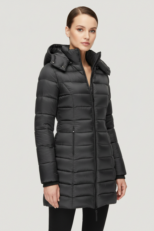 NORA | WÄRMENDE PUFFERJACKE MIT KAPUZE