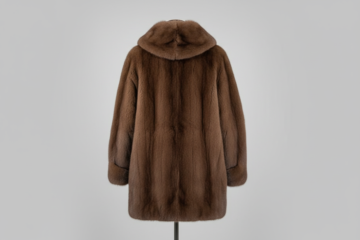 ARLENE | LUXURIÖSER PELZ-LOOK FREIZEITMANTEL MIT KAPUZE