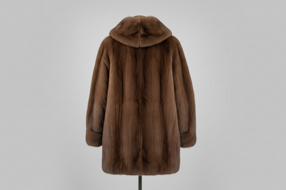 ARLENE | LUXURIÖSER PELZ-LOOK FREIZEITMANTEL MIT KAPUZE