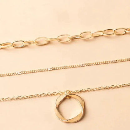 Gertrud | Goldene Vintage-Layering-Halskette